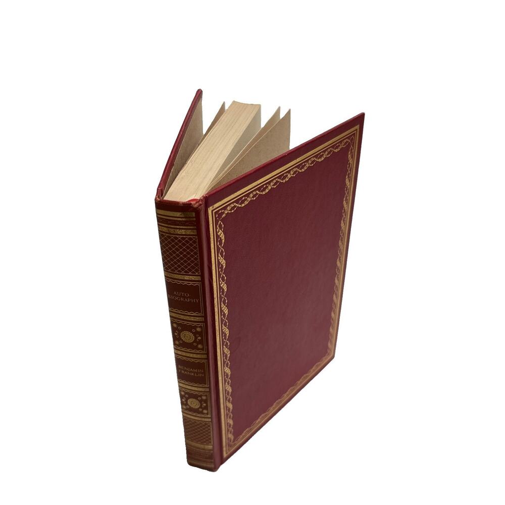 Autobiography Of Benjamin Franklin International Collections Library 1923 HC Vtg